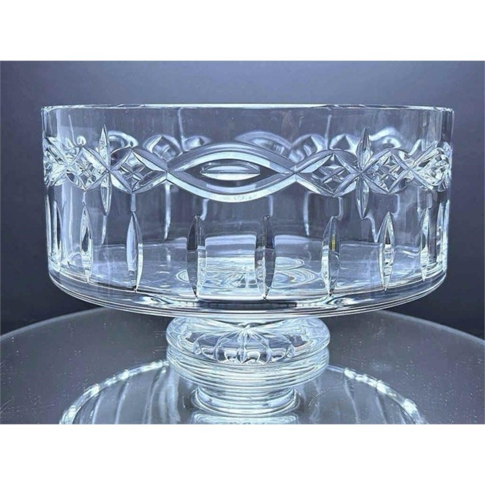 Waterford Lismore Footed Dessert Bowl In Original Box 10" Pristine A True Beauty